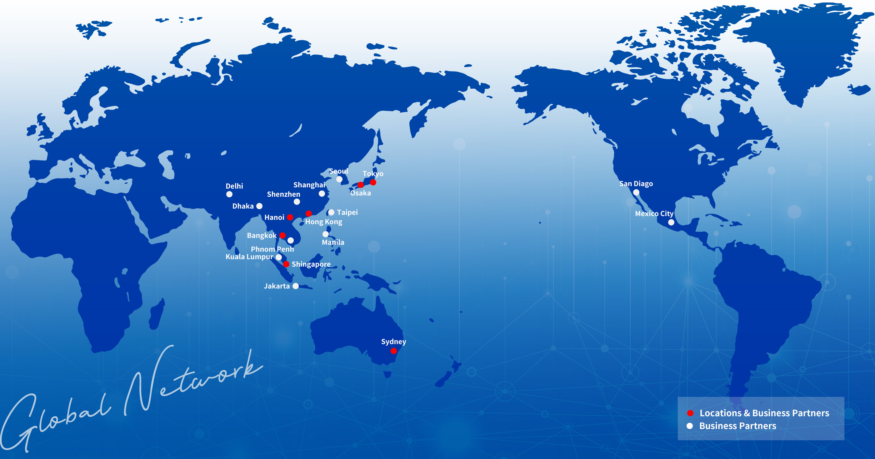 Global Network map