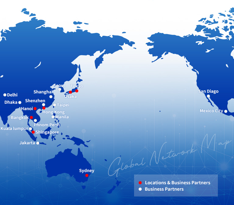 Global Network map
